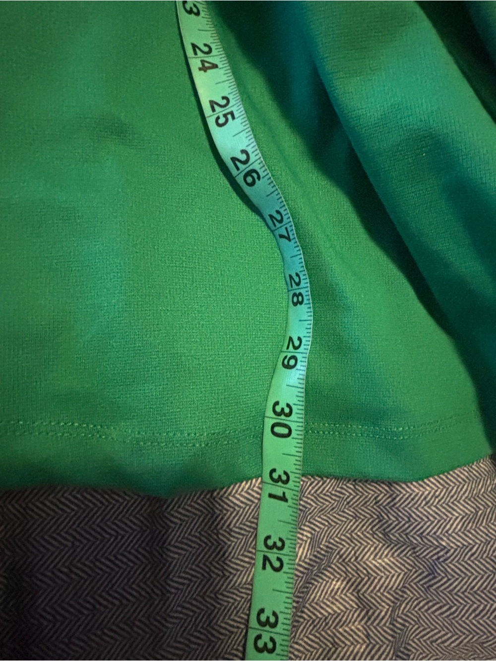 Vintage Deep Green V-Neck Fit & Flare Mini Dress - Picture 3 of 10